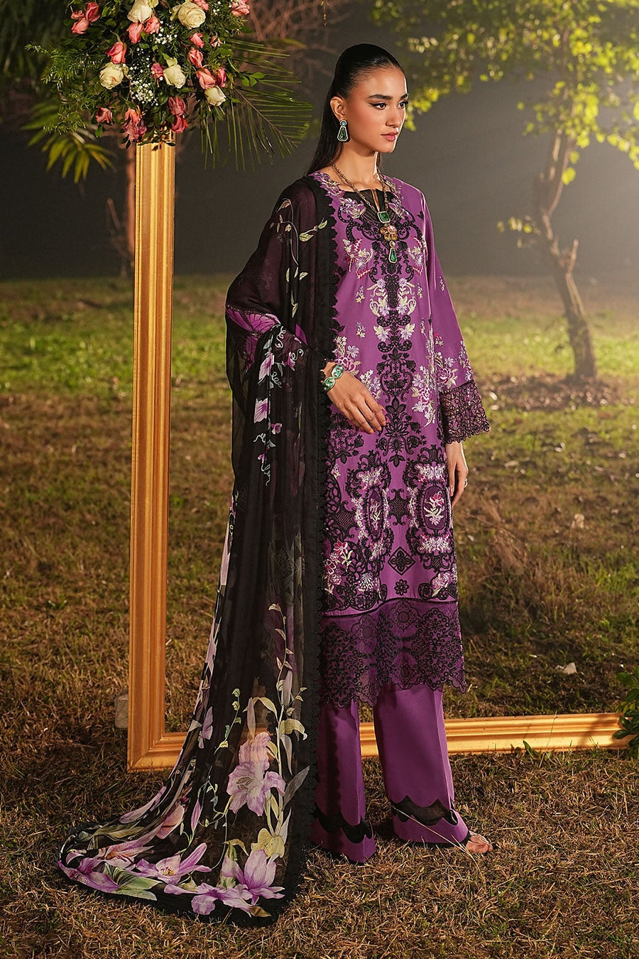 [ SUIT C ] - RAMSHA GHAZAL LUXURY LAWN VOL 6 COLLECTION 2026