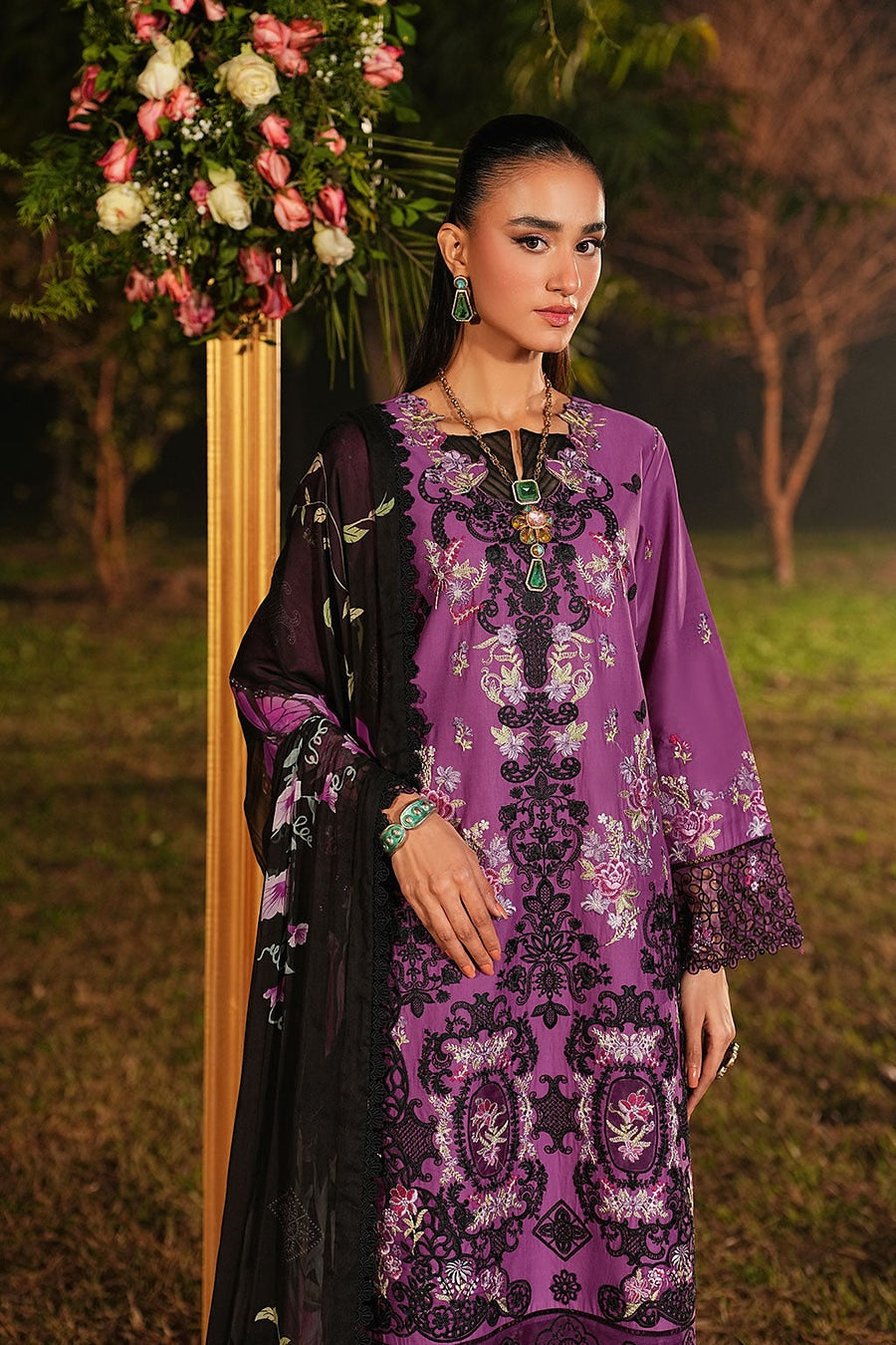[ SUIT C ] - RAMSHA GHAZAL LUXURY LAWN VOL 6 COLLECTION 2026
