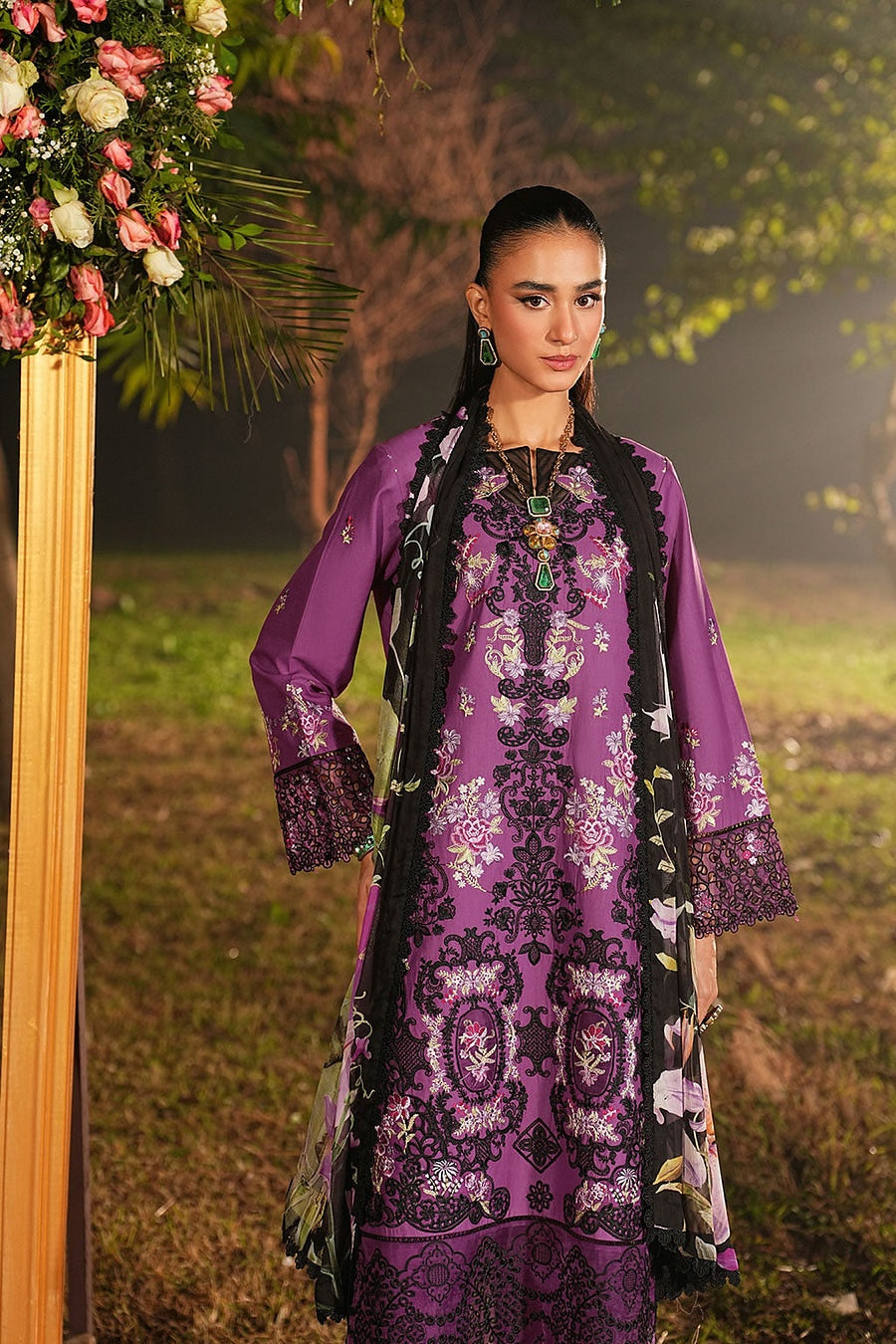 [ SUIT C ] - RAMSHA GHAZAL LUXURY LAWN VOL 6 COLLECTION 2026