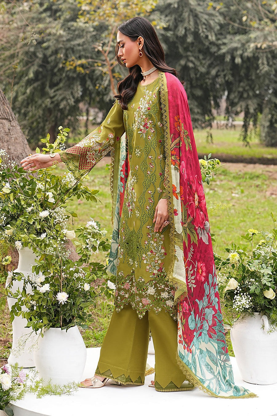 [ SUIT H ] - RAMSHA GHAZAL LUXURY LAWN VOL 6 COLLECTION 2026