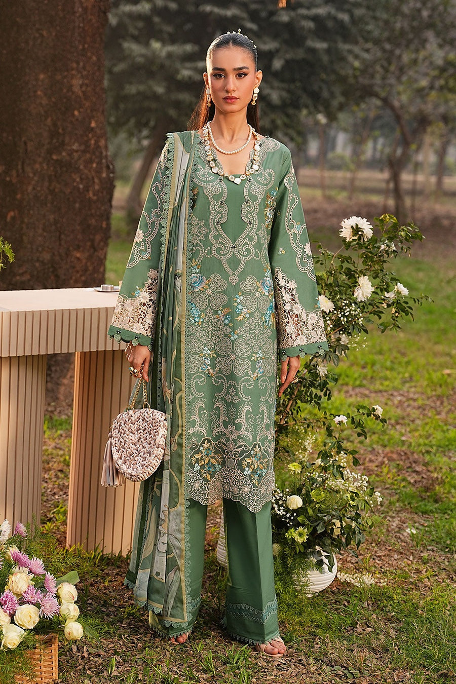 [ SUIT E ] - RAMSHA GHAZAL LUXURY LAWN VOL 6 COLLECTION 2026