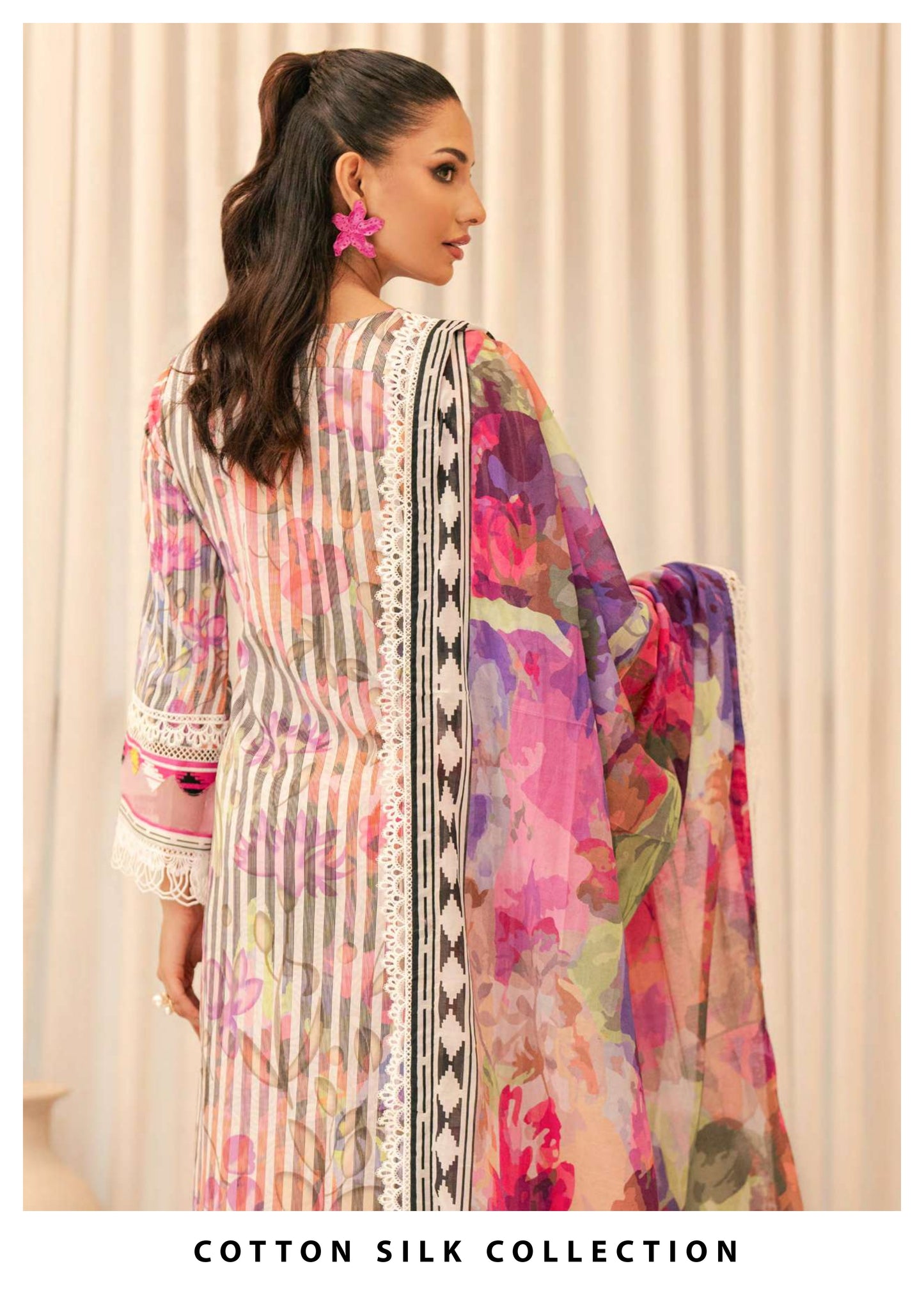 ALZOHAIB BLOOM SUNSHINE COTTON SILK COLLECTION 2024