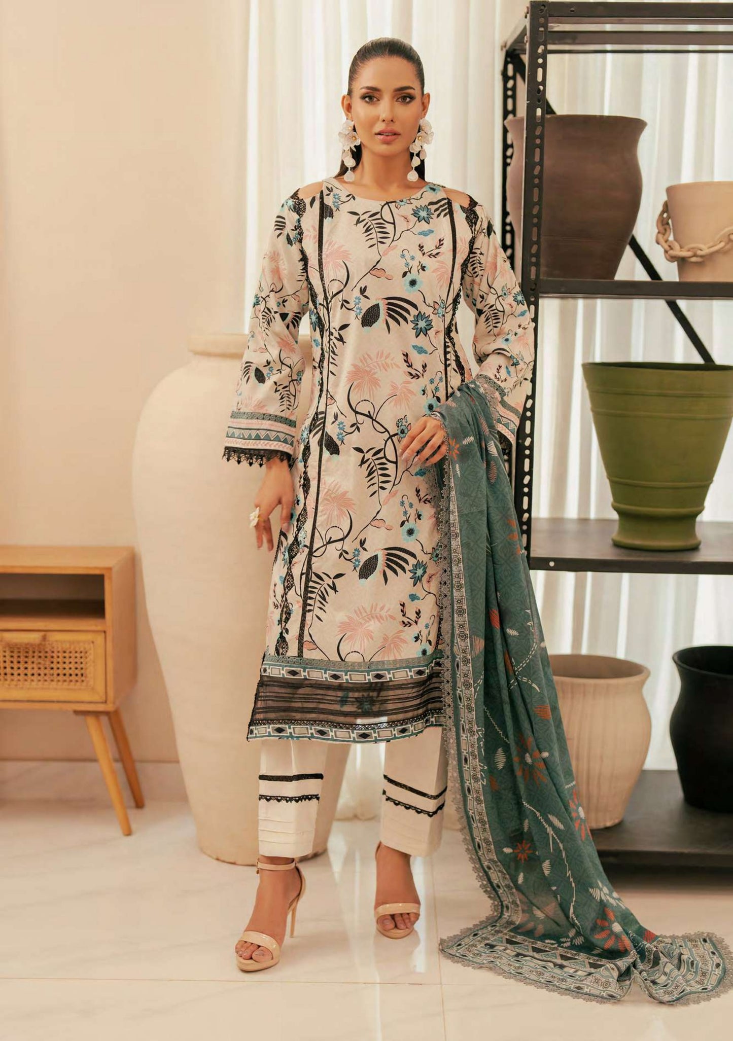 ALZOHAIB BLOOM SUNSHINE COTTON SILK COLLECTION 2024