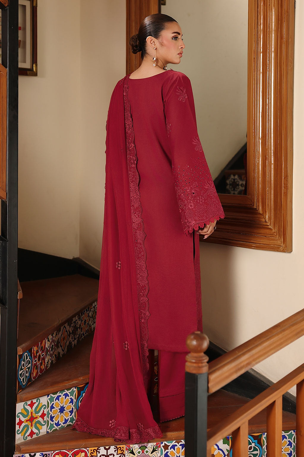 [ SUIT J ] - RAMSHA AFSANAH ROSA ESSENTIAL LAWN EMBROIDERED COLLECTION 2026