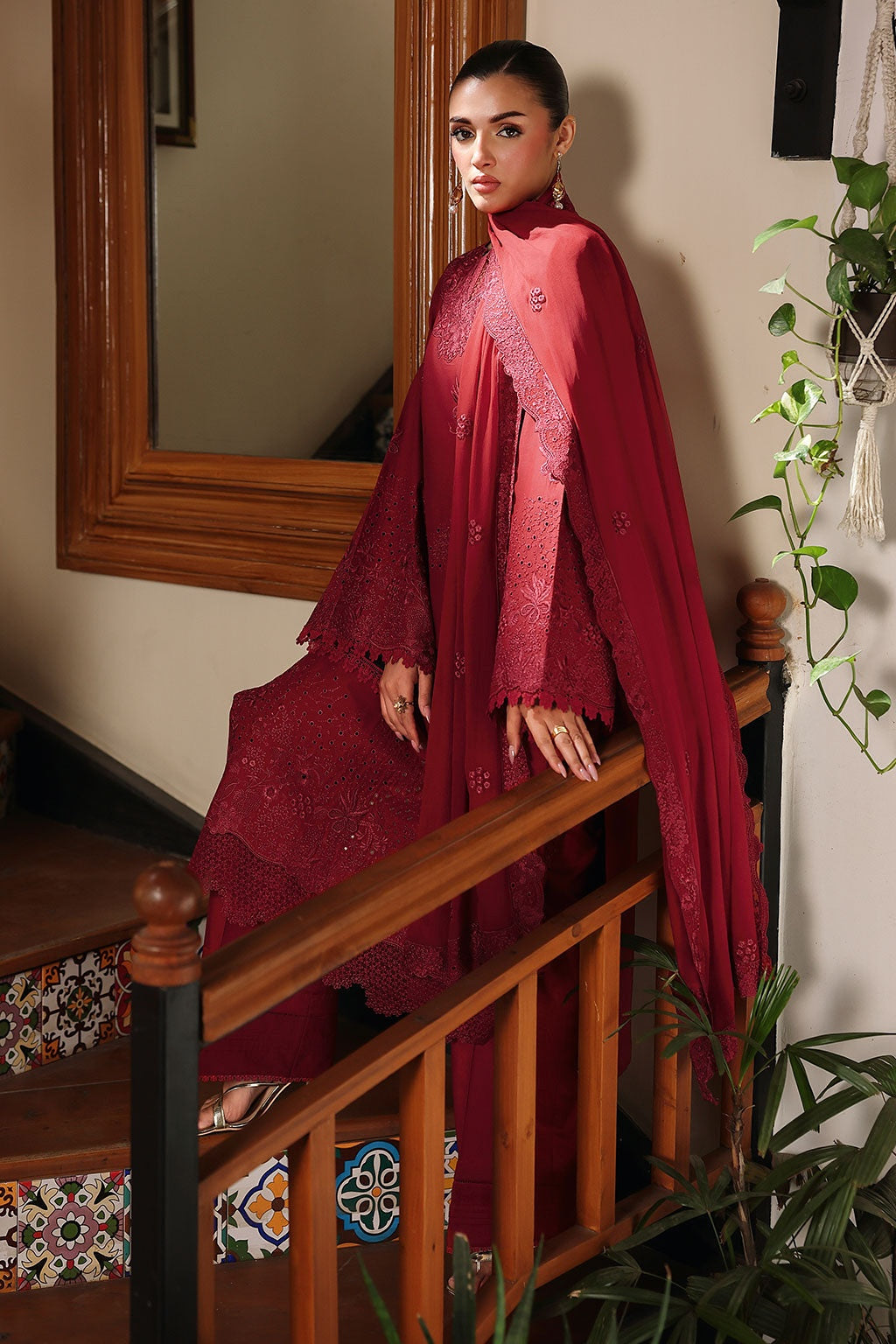 [ SUIT J ] - RAMSHA AFSANAH ROSA ESSENTIAL LAWN EMBROIDERED COLLECTION 2026