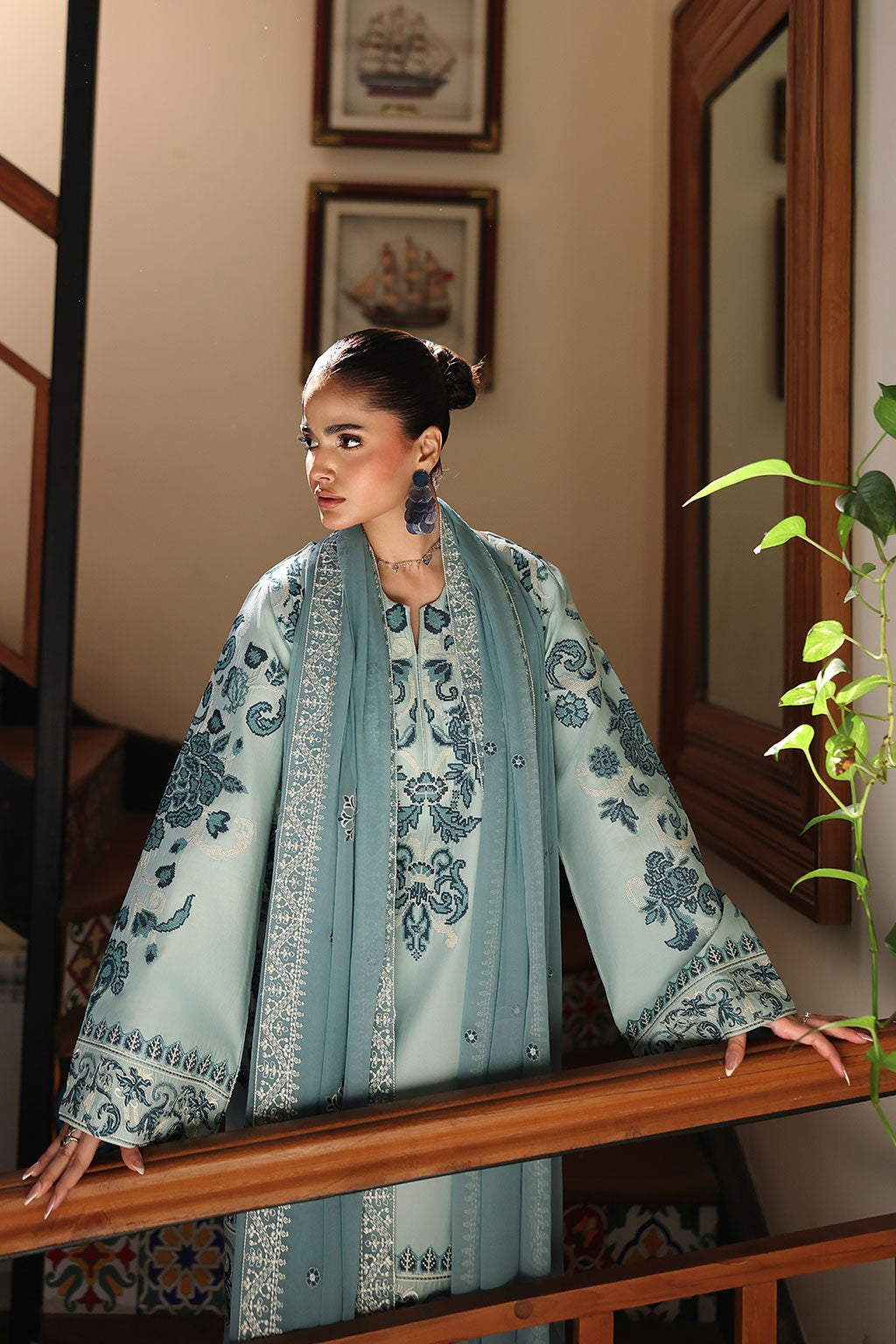 [ SUIT H ] - RAMSHA AFSANAH ROSA ESSENTIAL LAWN EMBROIDERED COLLECTION 2026