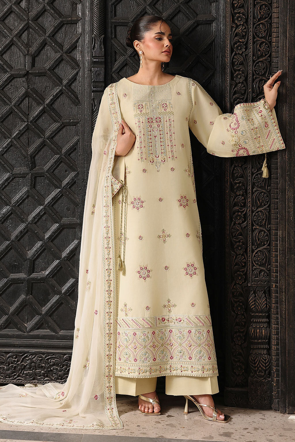 [ SUIT F ] - RAMSHA AFSANAH ROSA ESSENTIAL LAWN EMBROIDERED COLLECTION 2026