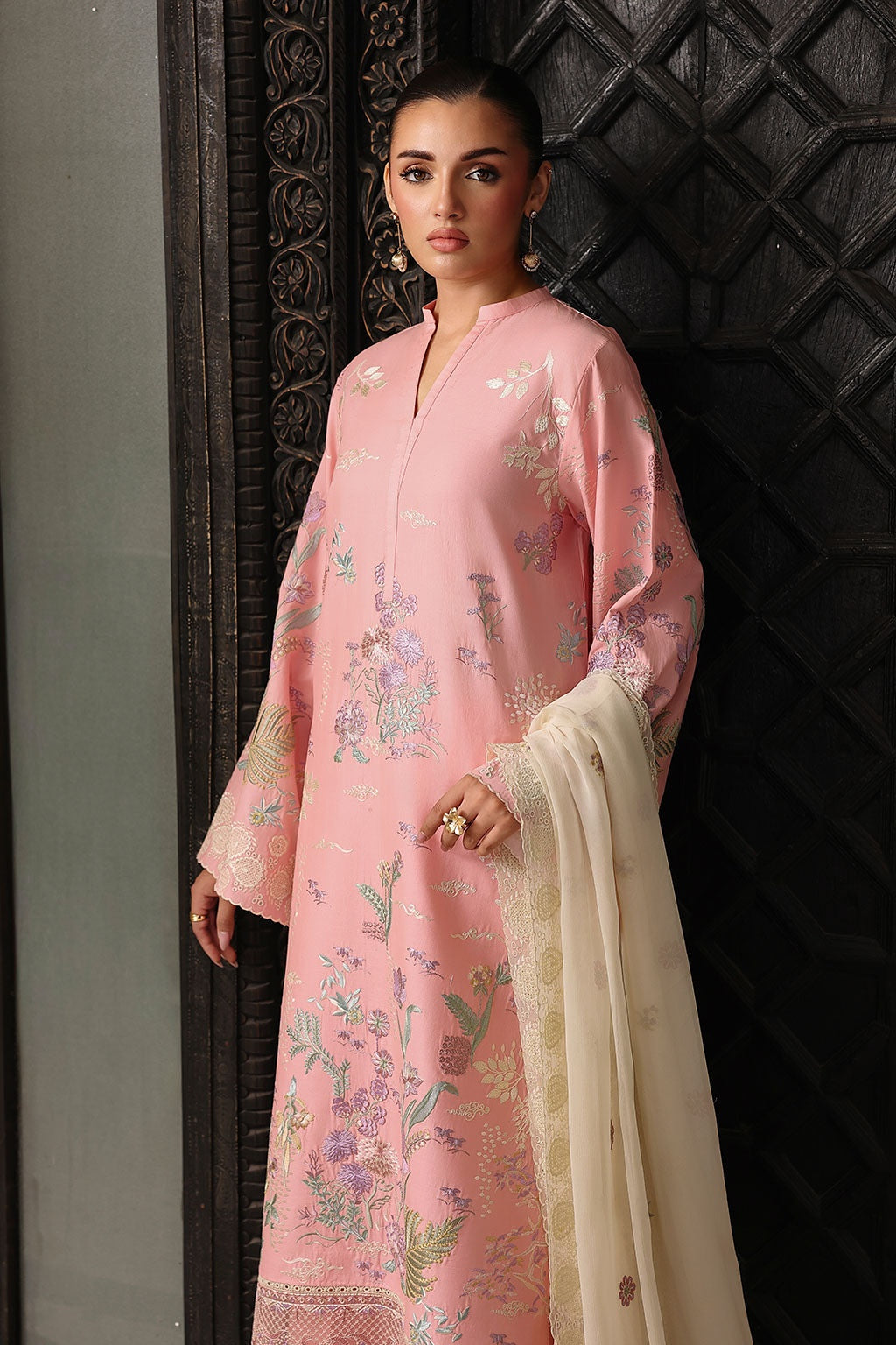 [ SUIT G ] - RAMSHA AFSANAH ROSA ESSENTIAL LAWN EMBROIDERED COLLECTION 2026