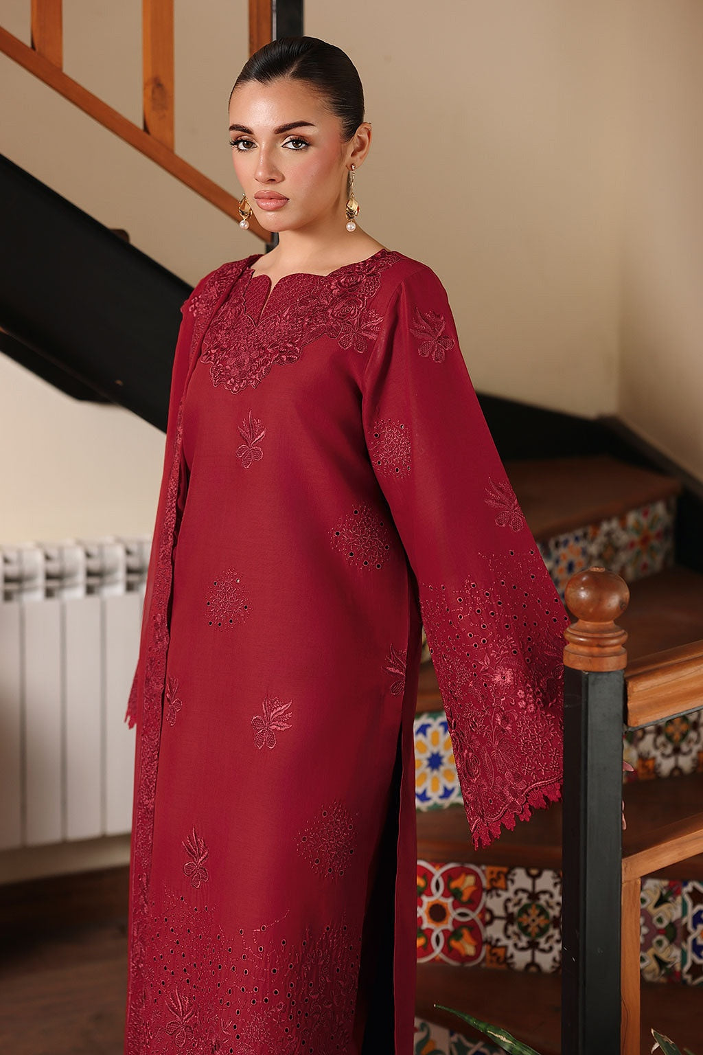 [ SUIT J ] - RAMSHA AFSANAH ROSA ESSENTIAL LAWN EMBROIDERED COLLECTION 2026