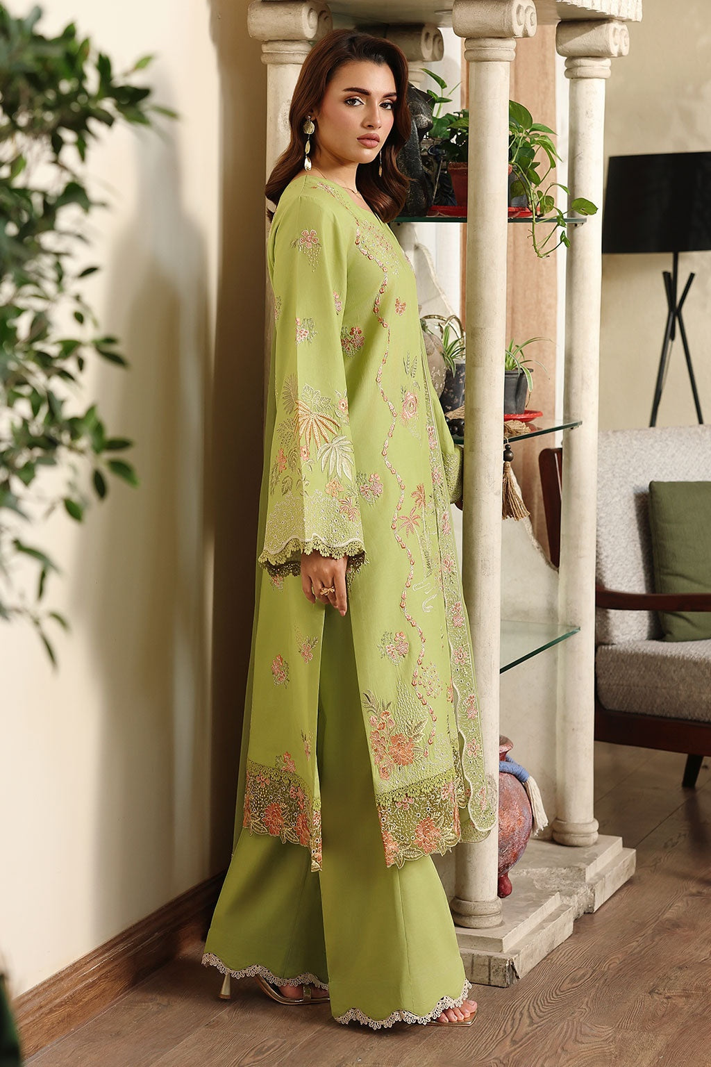 [ SUIT D ] - RAMSHA AFSANAH ROSA ESSENTIAL LAWN EMBROIDERED COLLECTION 2026