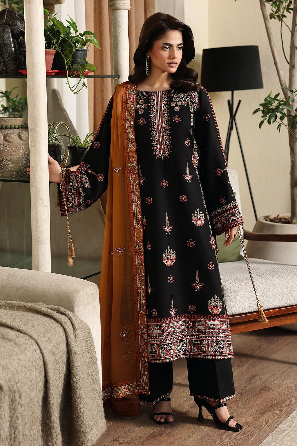 [ SUIT C ] - RAMSHA AFSANAH ROSA ESSENTIAL LAWN EMBROIDERED COLLECTION 2026