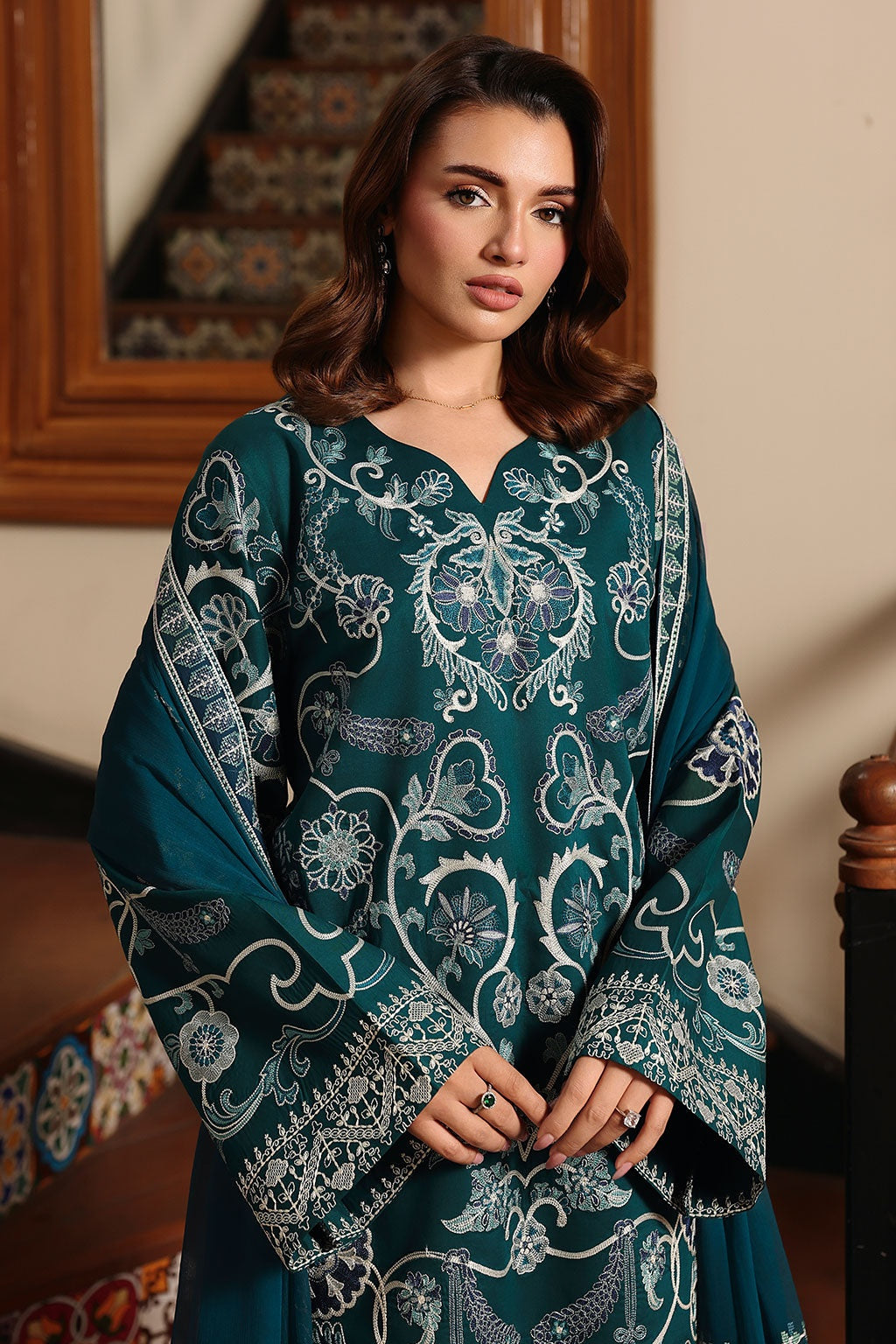 [ SUIT E ] - RAMSHA AFSANAH ROSA ESSENTIAL LAWN EMBROIDERED COLLECTION 2026