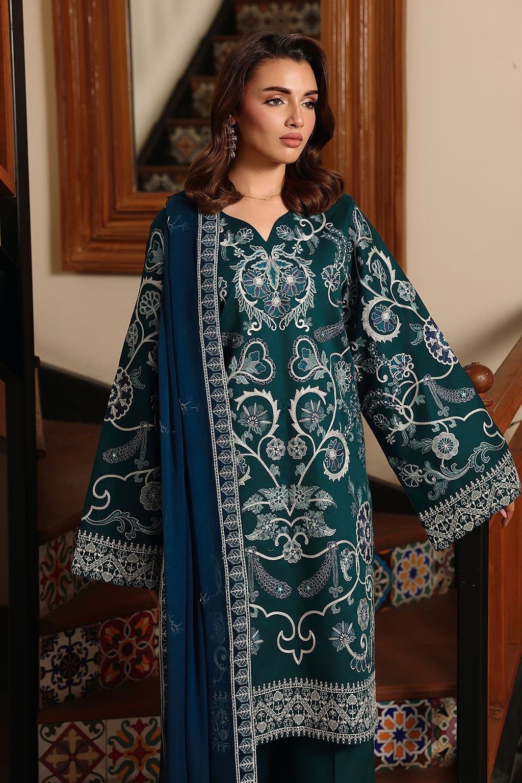 [ SUIT E ] - RAMSHA AFSANAH ROSA ESSENTIAL LAWN EMBROIDERED COLLECTION 2026