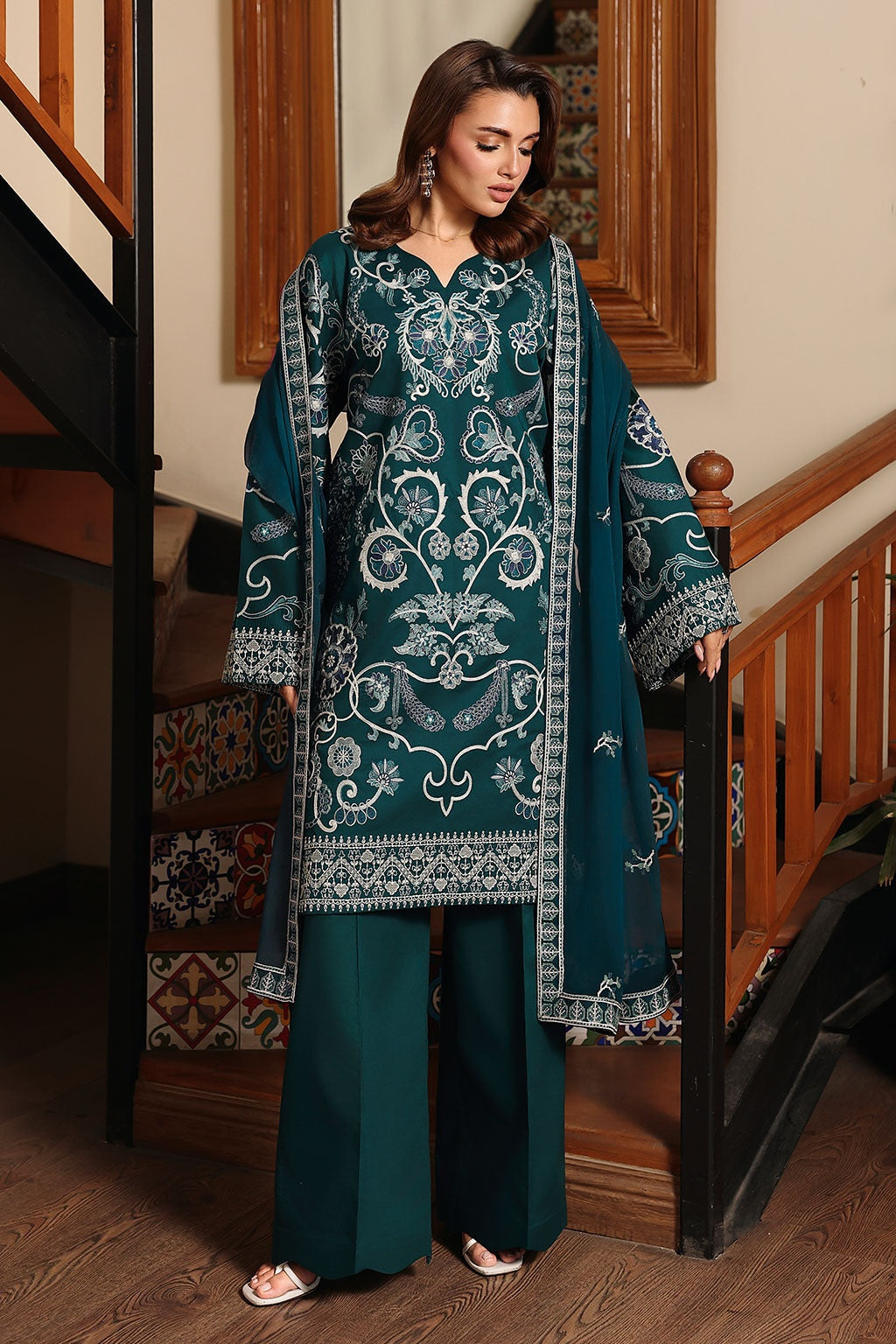 [ SUIT E ] - RAMSHA AFSANAH ROSA ESSENTIAL LAWN EMBROIDERED COLLECTION 2026