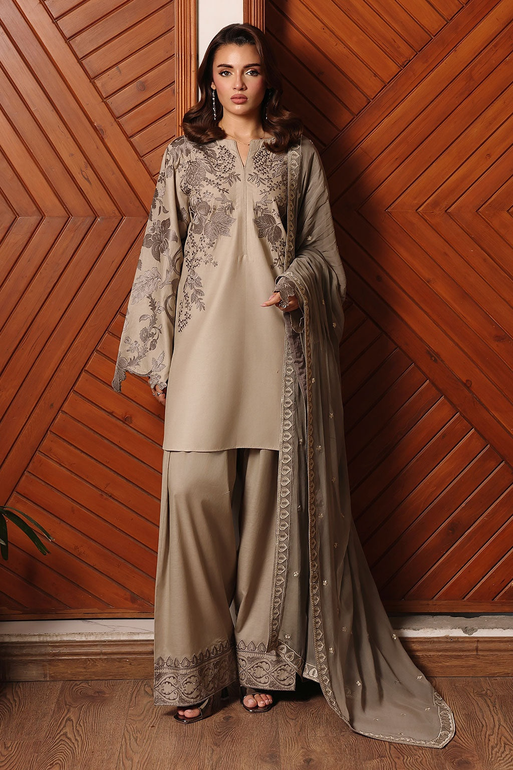 [ SUIT A ] - RAMSHA AFSANAH ROSA ESSENTIAL LAWN EMBROIDERED COLLECTION 2026
