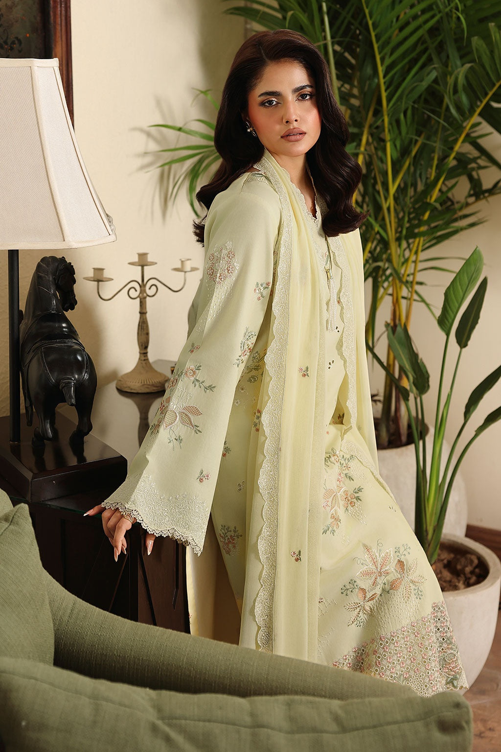 [ SUIT B ] - RAMSHA AFSANAH ROSA ESSENTIAL LAWN EMBROIDERED COLLECTION 2026
