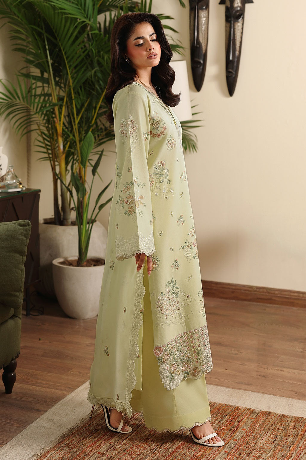 [ SUIT B ] - RAMSHA AFSANAH ROSA ESSENTIAL LAWN EMBROIDERED COLLECTION 2026