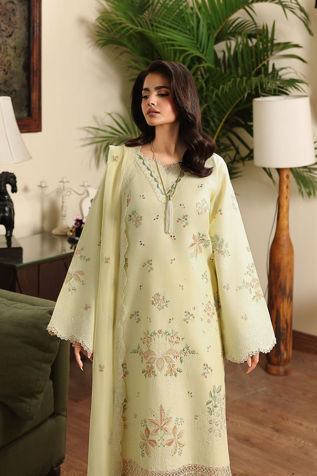 [ SUIT B ] - RAMSHA AFSANAH ROSA ESSENTIAL LAWN EMBROIDERED COLLECTION 2026