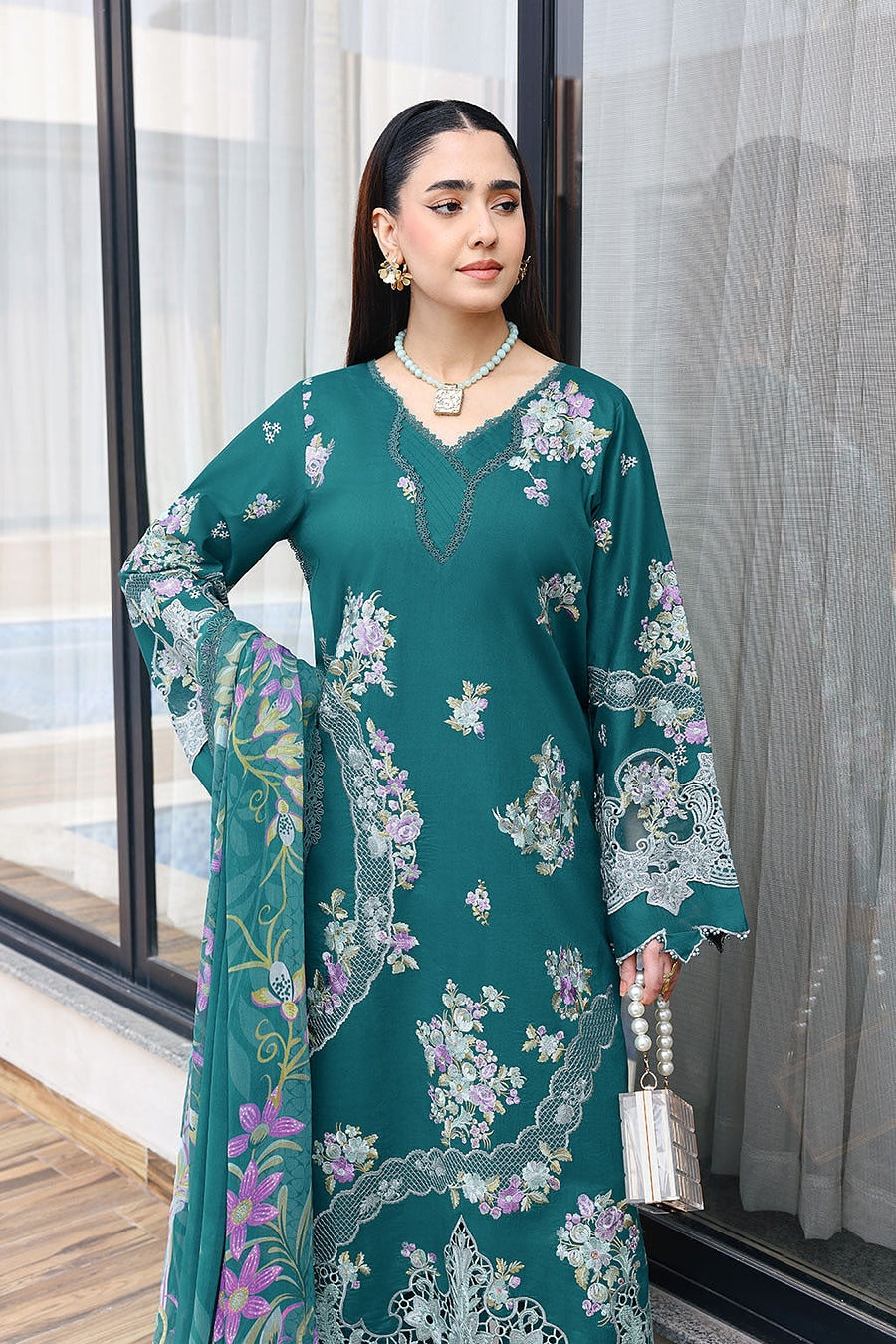 [ SUIT A ] - RAMSHA ANDAAZ LUXURY LAWN VOL 14 COLLECTION 2026