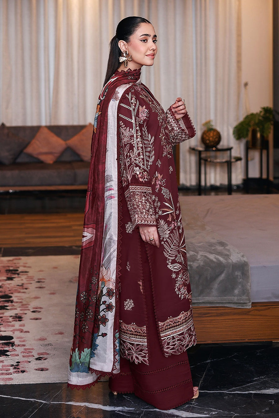 [ SUIT E ] - RAMSHA ANDAAZ LUXURY LAWN VOL 14 COLLECTION 2026