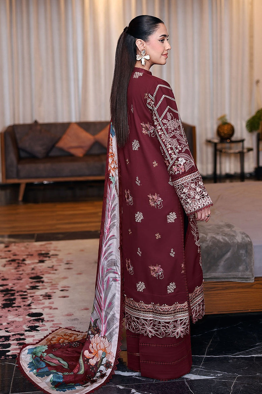 [ SUIT E ] - RAMSHA ANDAAZ LUXURY LAWN VOL 14 COLLECTION 2026