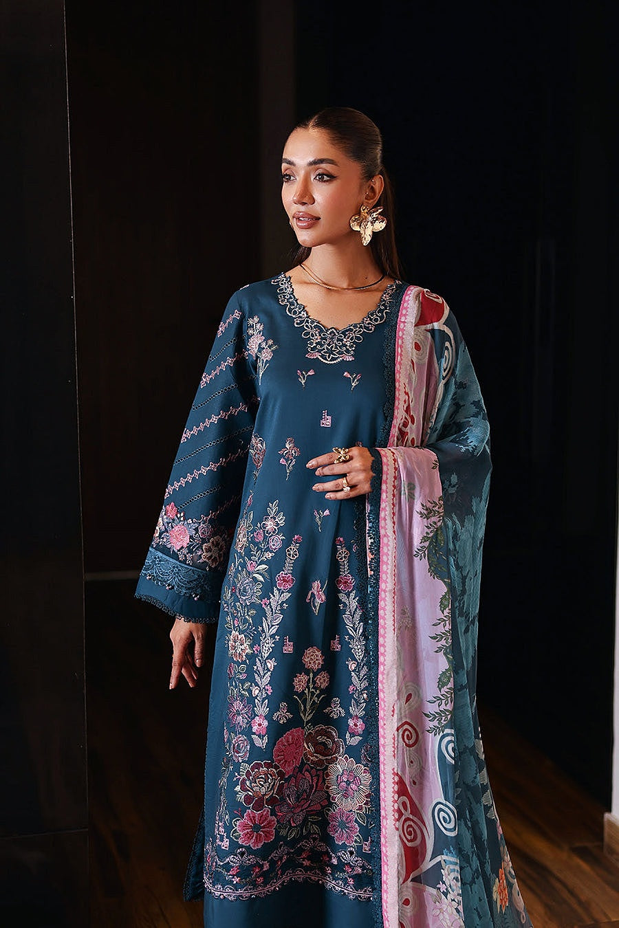 [ SUIT F ] - RAMSHA ANDAAZ LUXURY LAWN VOL 14 COLLECTION 2026