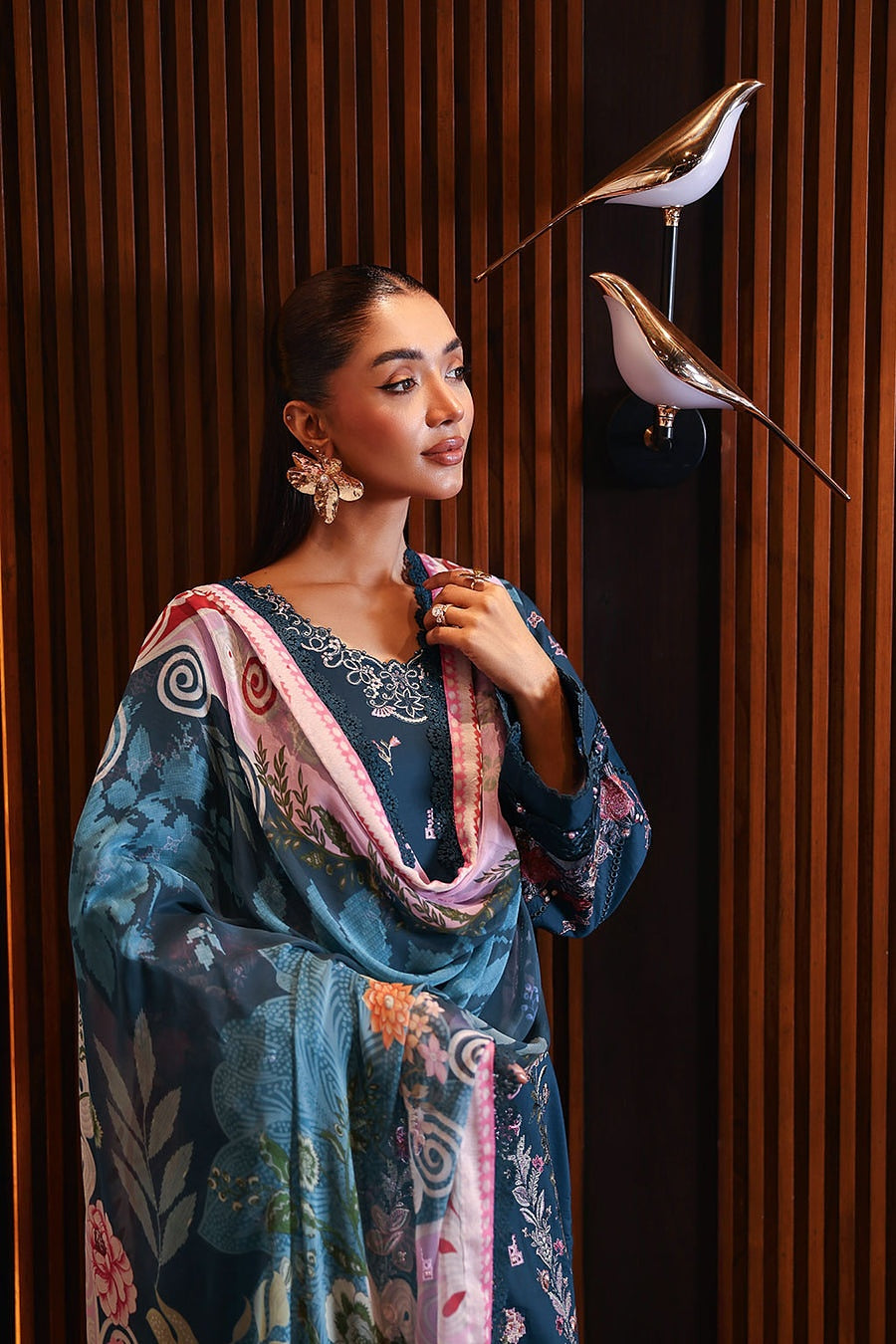 [ SUIT F ] - RAMSHA ANDAAZ LUXURY LAWN VOL 14 COLLECTION 2026