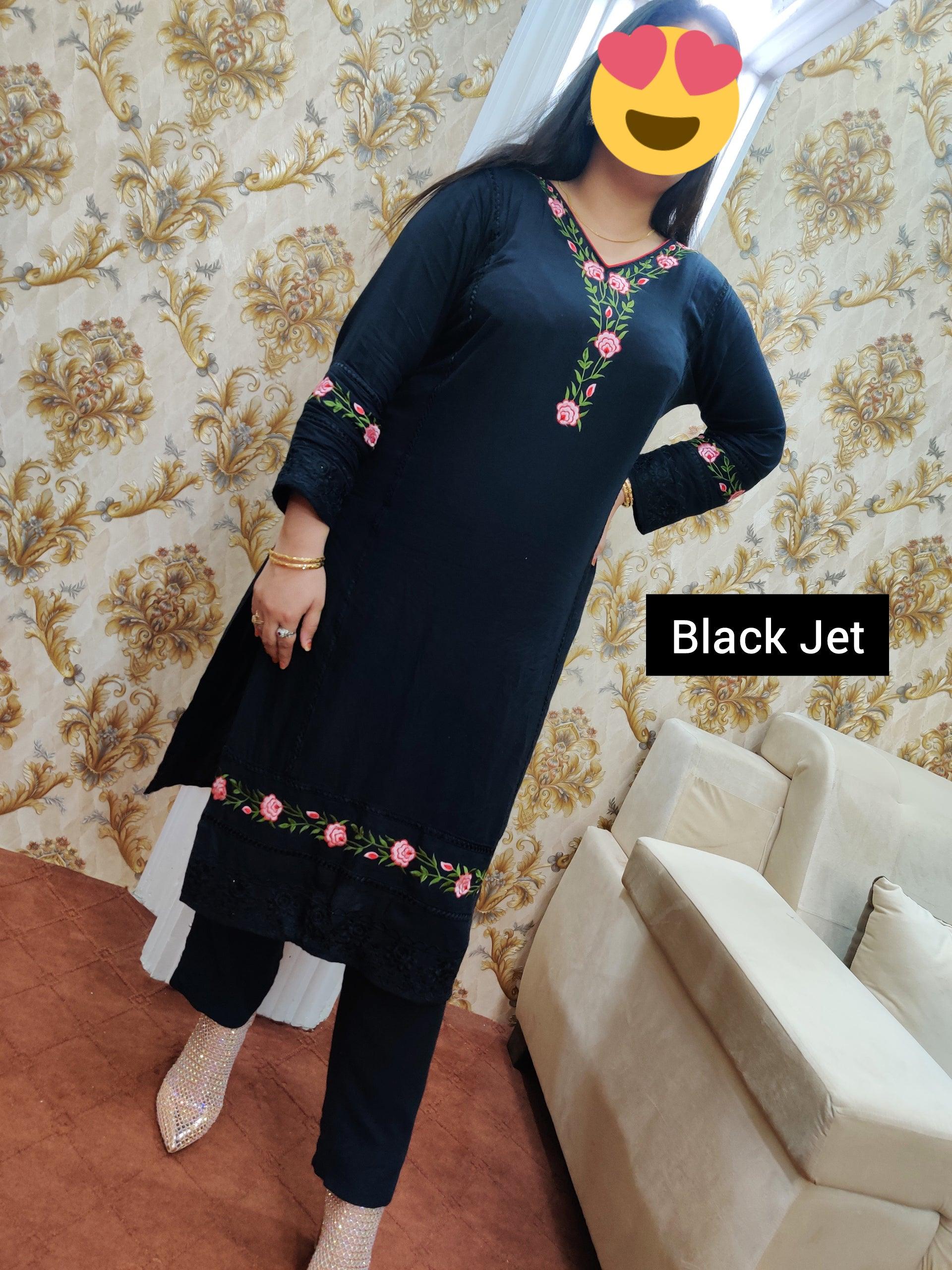 PAKISTANI RAYON STITCHED KURTI PLAZO - Ubaid Collections