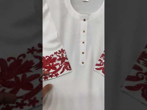 Georgette Thread Embroidery Pakistani Style Kurti Set – ThreadLooms